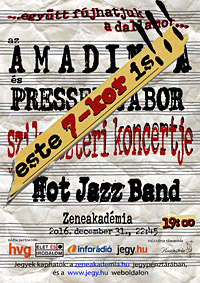 Az Amadinda, Presser Gbor s a Hot Jazz Band szilveszteri koncertje